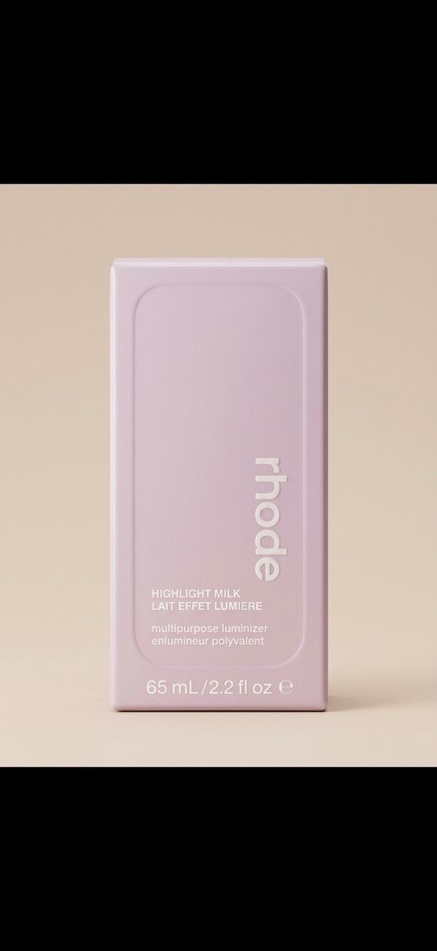rhode Highlight Milk 01 Pearly Pink 65mL 2.2 fl oz NEW Sealed